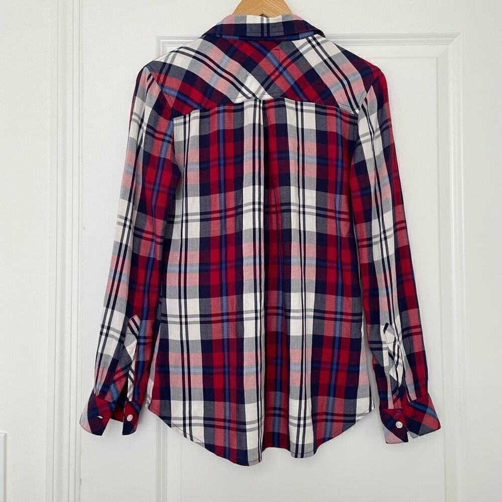 Rails "The Carmen" Red White Blue USA Patriotic Plaid Check Button Down Shirt S - Picture 6 of 7